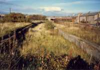 This rambling station ... Ardrossan North, the through platforms. The bay platforms were to the right. There were sufficient glazed canopies (6) to cover Buchanan Streets platforms.<br><br>[Ewan Crawford //1987]