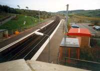 Looking south at Dalry. Dalry was a large four platform (2 islands) station on the quadruple section of line from Brownhill Junction to Dalry Junction.<br><br>[Ewan Crawford //1987]
