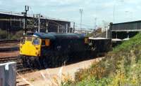 26 011 shunts ballast at Lesmahagow Junction, Motherwell.<br><br>[Ewan Crawford //1988]