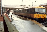 InterCity train at Ayr. Some early morning  InterCity trains ran out to Ayr before heading south.<br><br>[Ewan Crawford //1988]