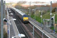 Musselburgh 2006 - a GNER London bound express passing through the station.<br><br>[John Furnevel /04/2006]