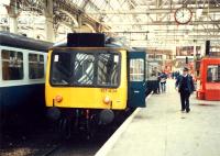 DMU 107 434 in Glasgow Central on Kilmarnock service.<br><br>[Ewan Crawford //1988]