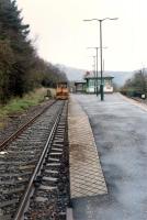 A trolley waits to be passed at Arrochar and Tarbet.<br><br>[Ewan Crawford //1990]