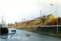 A pair of 37s draw a Hunterston-Ravenscraig iron ore train east to Paisley.<br><br>[Ewan Crawford //]