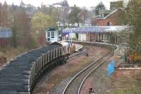 Coal train southbound through Dumfries in April 2006.<br><br>[John Furnevel 17/04/2006]