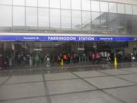 <h4><a href='/locations/F/Farringdon_EL'>Farringdon [EL]</a></h4><p><small><a href='/companies/E/Elizabeth_Line'>Elizabeth Line</a></small></p><p>New entrance to Farringdon station during a heavy downpour on the First Day of Elizabeth Line services, Tuesday, 24th May 2022. Also giving access to Thameslink services, this faces the London Underground station across Cowcross Street. 7/18</p><p>24/05/2022<br><small><a href='/contributors/David_Bosher'>David Bosher</a></small></p>