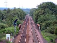 Gartcosh before the station was built. Looking to the junction.<br><br>[Ewan Crawford //2003]