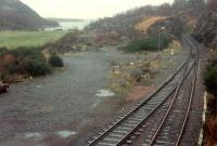 Looking away from Kyle towards Inverness. The locomotive shed was on the left.<br><br>[Ewan Crawford 03/01/1989]
