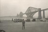 Looking north. S.L.S. Visit to Forth Bridge.<br><br>[G H Robin collection by courtesy of the Mitchell Library, Glasgow 25/06/1950]