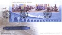 The Royal Mail First Day Cover featuring 'Classic Locomotives of Scotland' which will be available from 8 March 2012. The 4 locomotives featured include Railscot image 6747 (G H Robin) while image 23450 (Robin Barbour) made the short-list.<br><br>[John Furnevel Collection 08/03/2012]