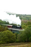 Crossing the viaduct north of Garelochhead on the way north to Fort William.<br><br>[Ewan Crawford 25/05/2006]