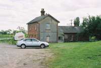 Sinderby Station forecourt.The station is adjacent to the A1.<br><br>[Clive Barlow 25/05/2006]