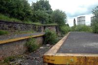 One of the disused loading bays in the closed Gushetfaulds Freightliner depot. CGU line for St Enoch was to the left.<br><br>[Ewan Crawford 20/06/2006]