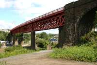 Jamestown Viaduct in 2006 looking towards Inverkeithing. Below is the line running down from Inverkeithing South Junction, under the viaduct and on towards Rosyth Dockyard.<br><br>[John Furnevel 20/06/2006]