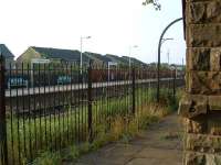 Clitheroe viewed from the disused platform and old station building.<br><br>[Ewan Crawford 03/07/2006]