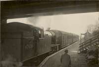 At Balmore. V.1. 2.6.2T 67676. Last train Bridgeton Cross to Kilsyth via Maryhill.<br><br>[G H Robin collection by courtesy of the Mitchell Library, Glasgow 31/03/1951]