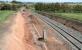 View east towards Gretna from the outskirts of Annan in May 2007 showing widening work underway.<br><br>[John Furnevel /05/2007]