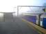 90027 coupled up and ready to go with the Edinburgh portion of the sleeper in the morning mist at Carstairs.<br><br>[John Furnevel 06/06/2006]