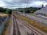 Welshpool looking south showing the railway and road for which the railway was moved east. However the station building (right) has been given a new lease of life now given over to other uses.<br><br>[Ewan Crawford 10/07/2006]